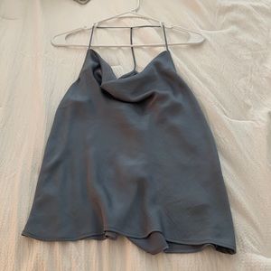 Express cowl neck silk top